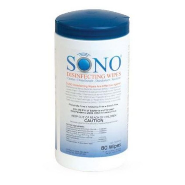 Sono Ultrasound Wipe   80 Canister