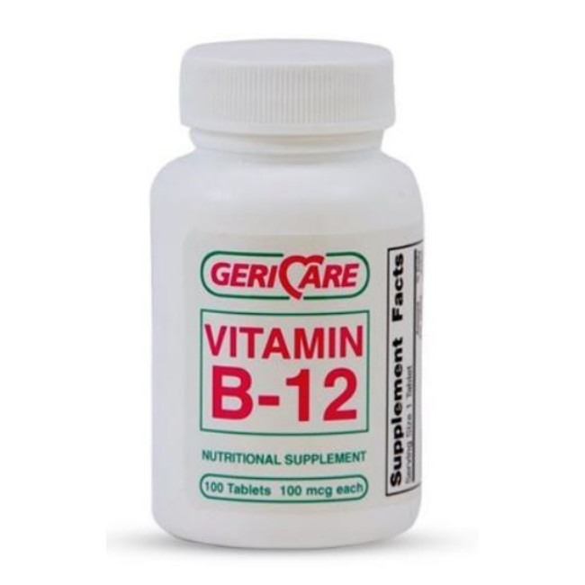 Vitamin B 12 Tablet   100 Mcg   100 Bottle