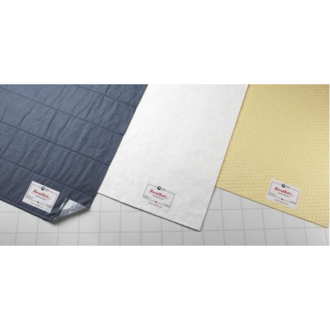 Surgisafe Absorbent Floor Mat With Poly   Green   28  X 40 