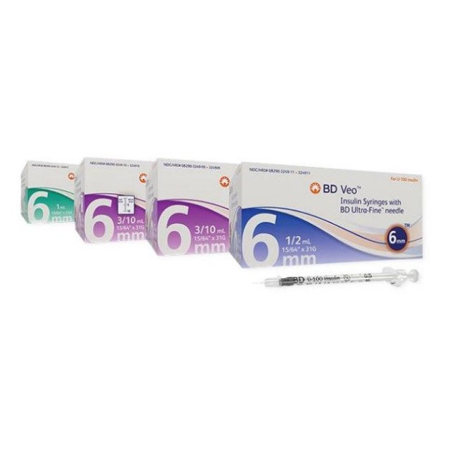 1 Ml Insulin Syringe With 31G X 5 16  Needle