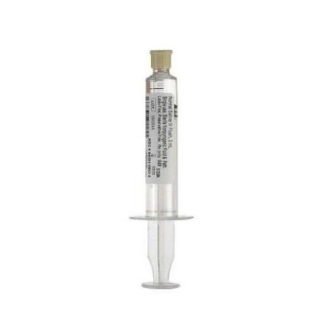 Normal Saline Syringe   3 Ml   2 5 Ml Fill