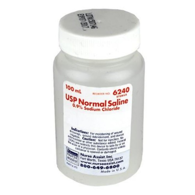 Sterile 0 9  Normal Saline In Bottle   100 Ml