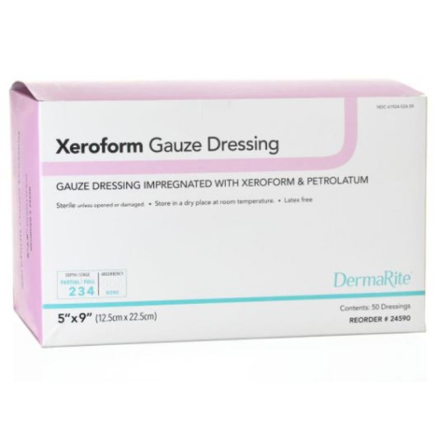 Xeroform Impregnated 5  X 9  Nonadherent Gauze Dressing