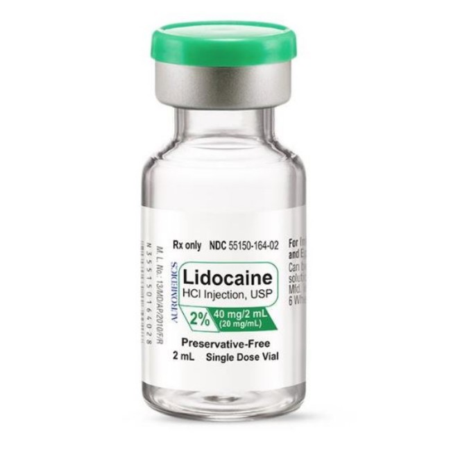 Injections  Lidocaine Hydrochloride Injection   2   Preservative Free   Single Dose Vial   10 X 2 Ml