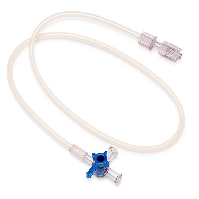 Iv Extension Set With 3 Way Stopcock And Rotating Male Luer Lock   20 