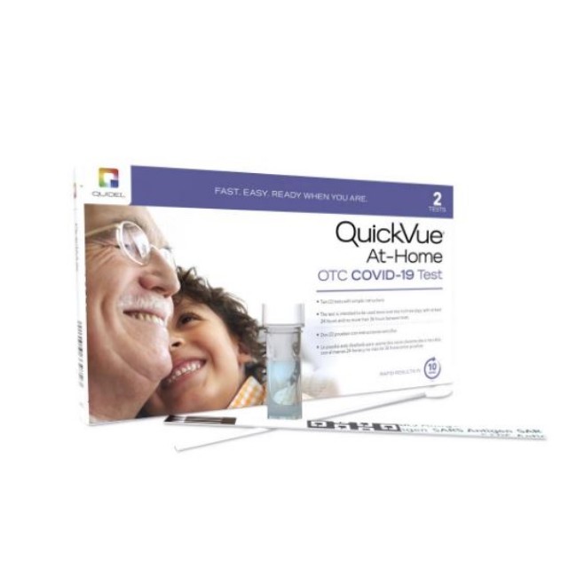 Quickvue At Home Covid 19 Antigen Test   Sars Cov2   2 Kit   Non Returnable   Shelf Life Guarantee Of At Least 30 Days