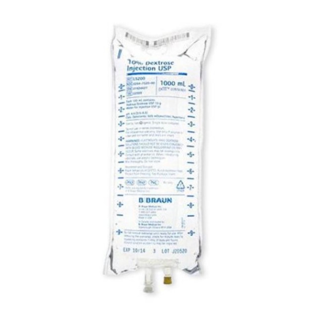 10  Dextrose Injection Solution   Usp   1000 Ml   Bag