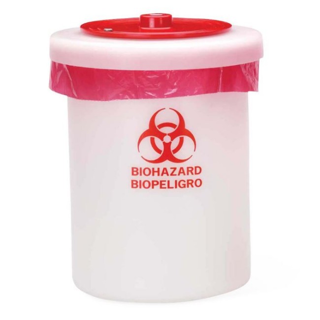 Autoclavable Biohazard Container   5 Gal 