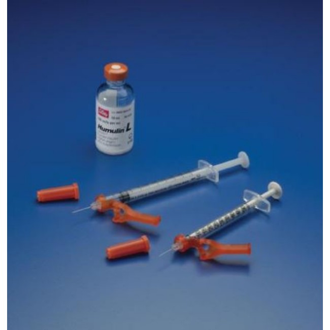 Insulin Syringe With Hypodermic Needle   29 G X 1 2   1 Ml   U 100   Fixed