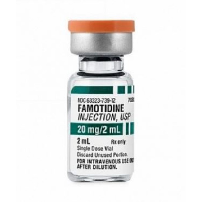 Injections  Famotidine Injection   Single Dose Vial   10 Mg Ml   25 X 2 Ml