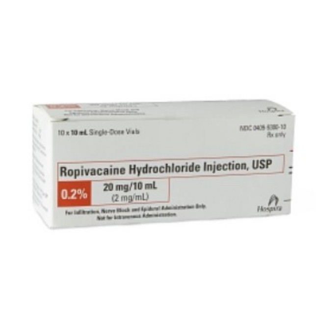 Ropivacaine 2Mg Ml Sdv 10X10ml