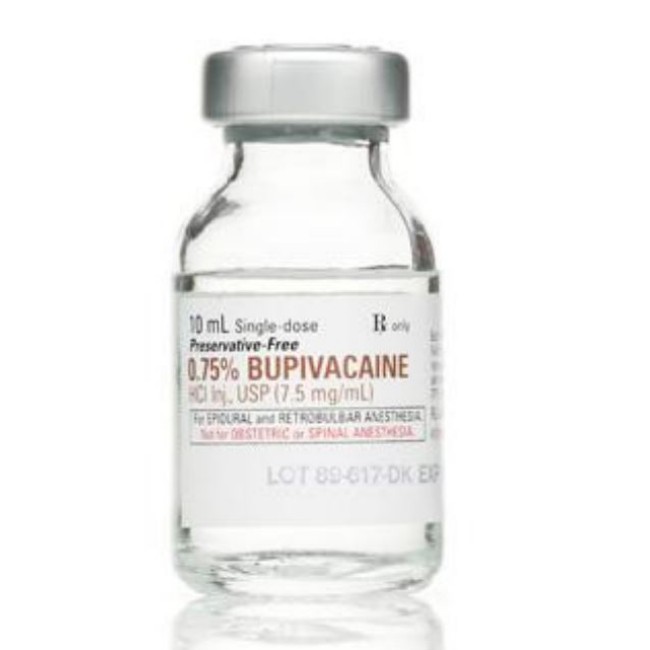 Bupivacaine Hcl Injection   Single Dose Vial   0 75   10 Ml   Preservative Free