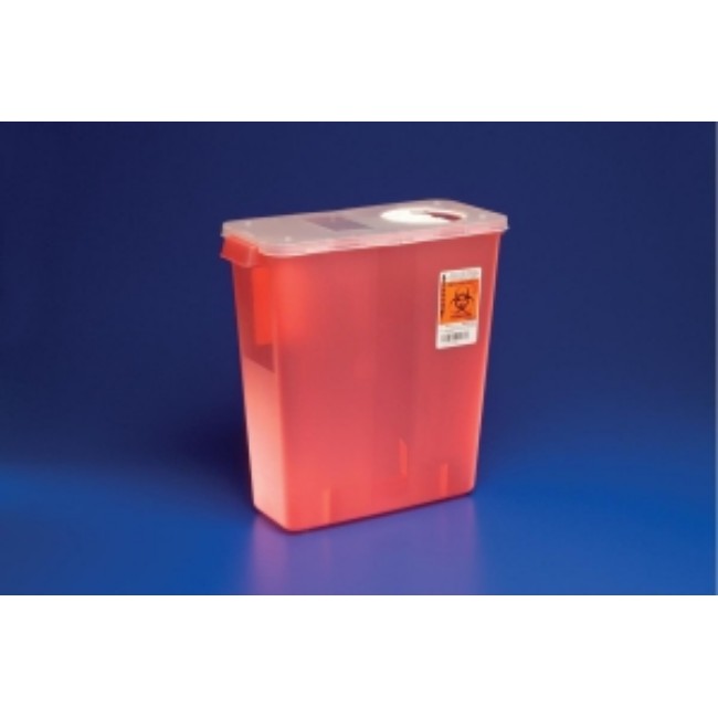 Container   Sharps Hinged Lid Entry Red 2Gl Or 8Qt