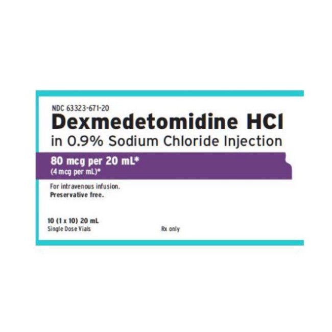 Dexmedetomidine Hcl Injection   Single Dose Vial   4 Mcg   Ml   10 X 20 Ml