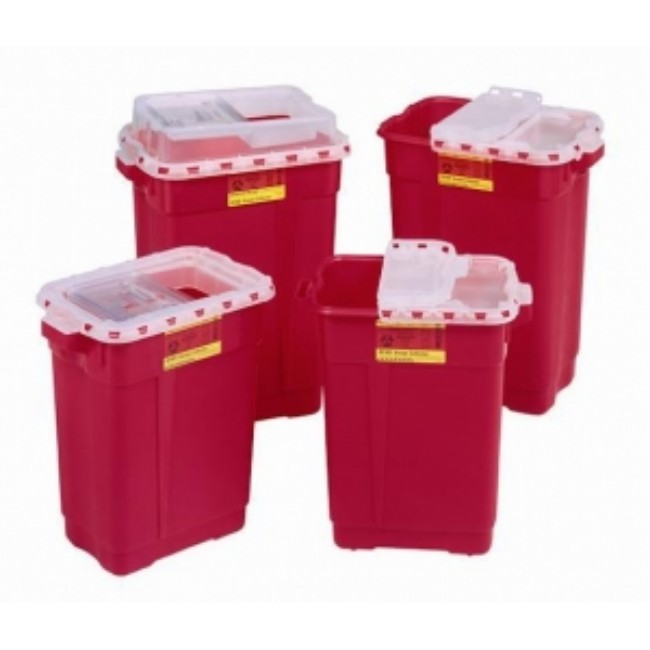 Container   Sharps Hinged Top Red 17Gl