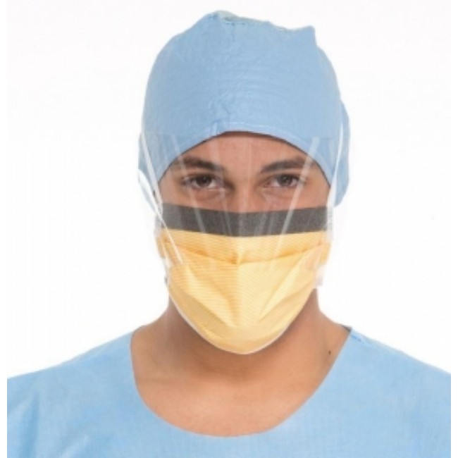 Mask   Face Surgical Fog Shield Pleated With Ties