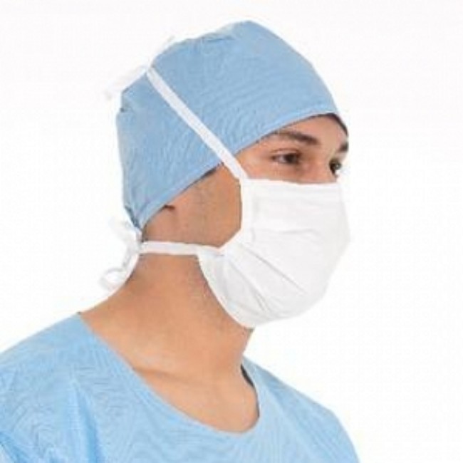 Mask  Surgical  Pleated  Tie  So Sft  Wht