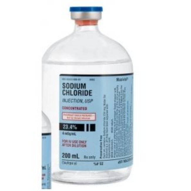 Sodium Chloride Injection   Maxi Vial   23 4   20 X 200 Ml