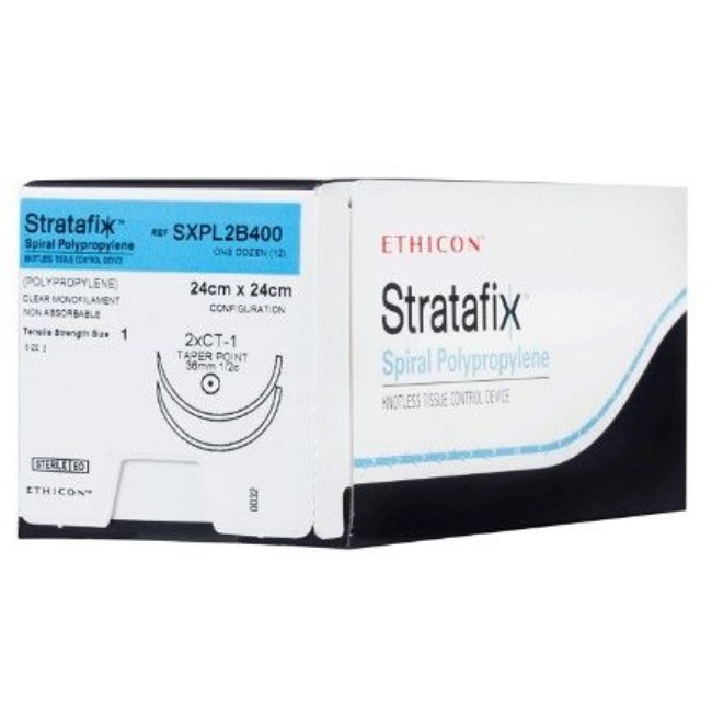 Stratafix Spiral Polypropylene Suture   Undyed   Size 1   24 Cm X 24 Cm   With Doubl