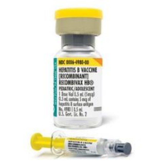 Vaccines  5 Mcg Recombivax Hb Hepatitis B Vaccine   Pediatric   10 X 0 5 Ml Single Dose Prefilled Syringes