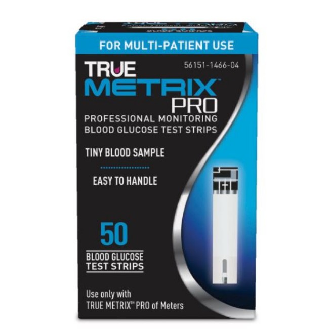 True Metrix Pro Blood Glucose Test Strips   50 Bx