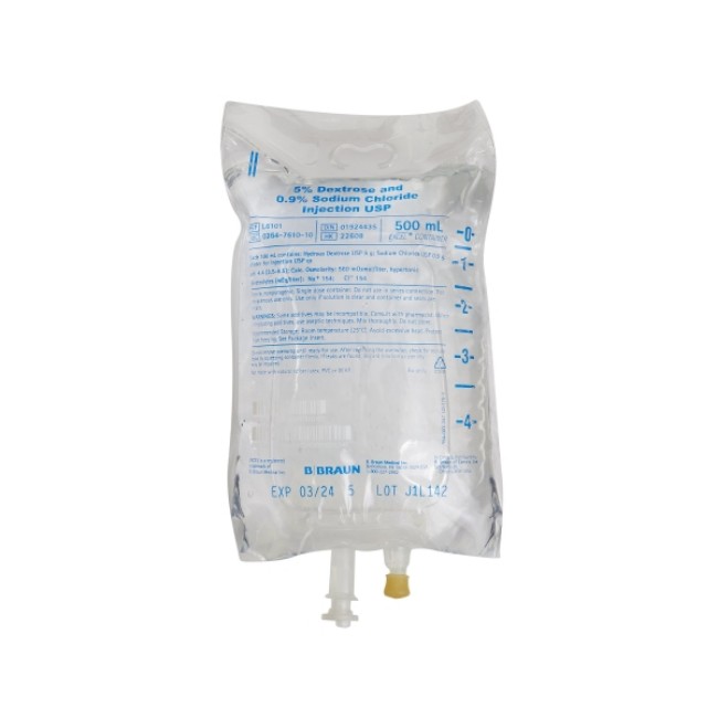 Injection Solution Dextrose 5 Sodium Chloride 0 9  500Ml Excel 24 Cs