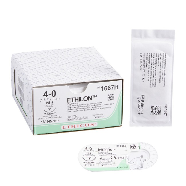 Nylon Ethilon Suture   4 0   Na   18   Silk Black