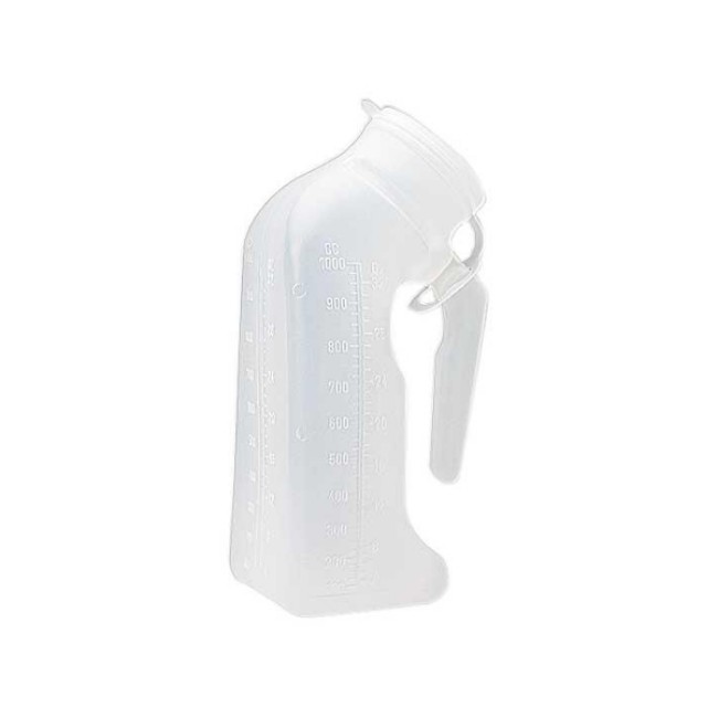 URINAL W LID DLX HANGING TRANSLUCENT