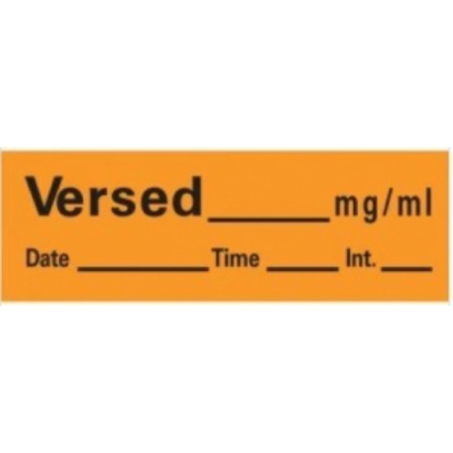 Label   Versed Orange
