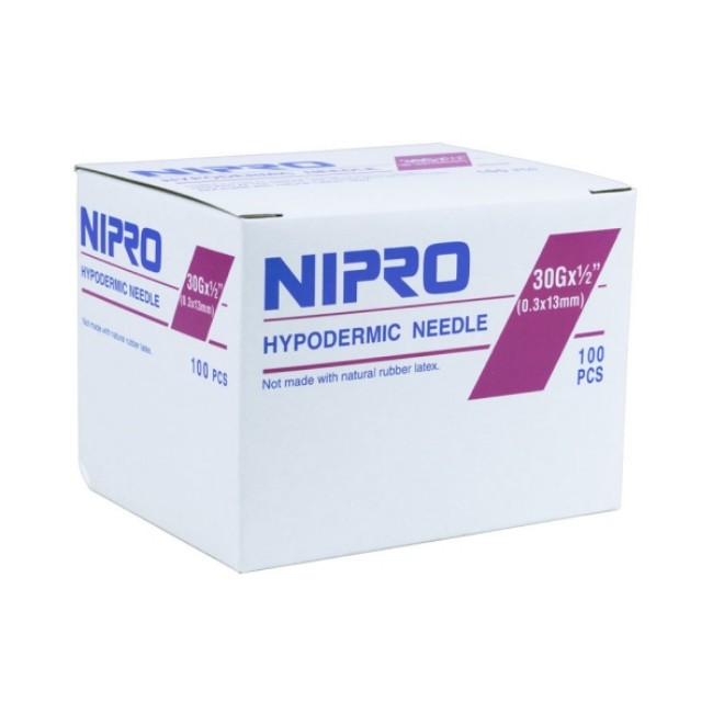 Needle Hypo Nipro Ult  30G X 1 2  Bx 100  Non Returnable Item 