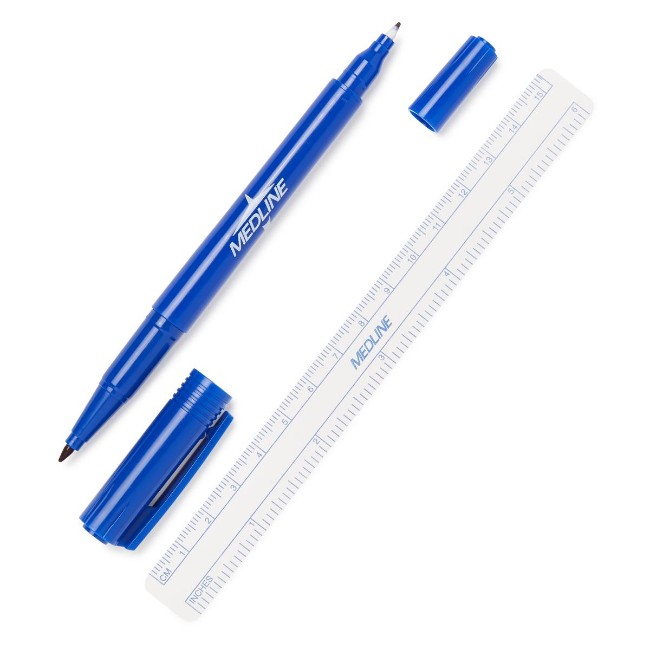 Marker   Skin Dual Tip With Ruler
