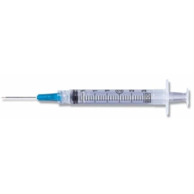 Syringes  Bd Luer Lok Syringe With Attached Needle 21G X 1 1 2   Sterile   Single Use   3 Ml