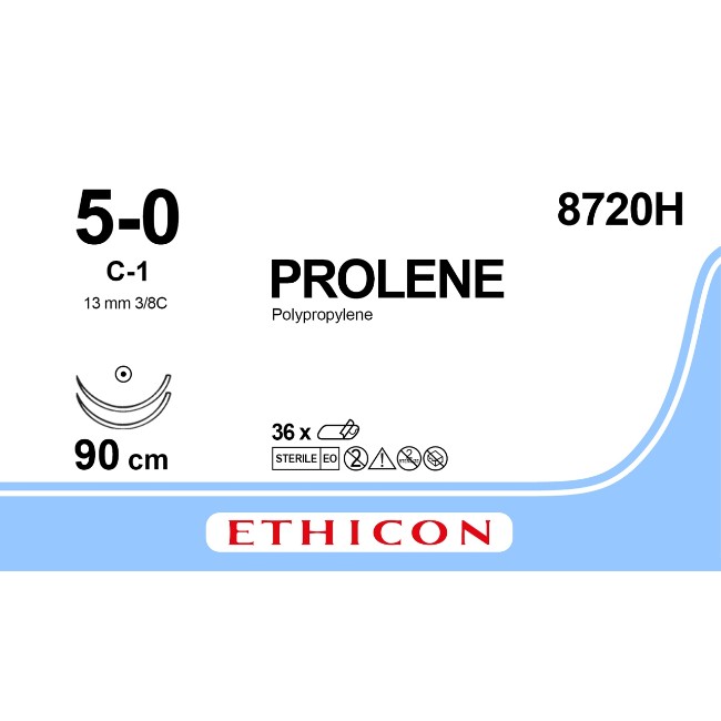 Suture  Prolene  Mono  Blue  5 0  36  C 1