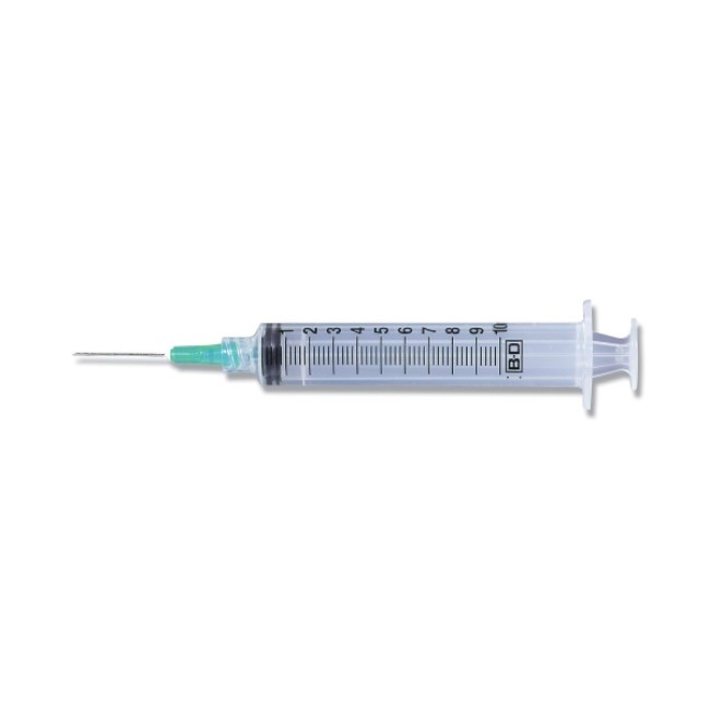 Syringe  Luer Lock Blunt Fill Syringe With Needle   10 Ml   18G X 1 5 