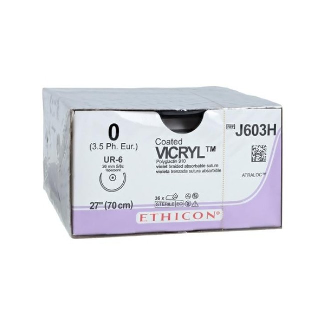 Suture   Vicryl Coated Braided Violet 0 27 Ur6