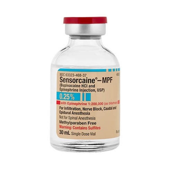 Sensorcaine Mdv  25  W Epi 30Ml