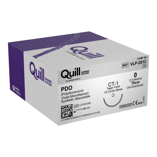 Pdo Variable Loop Violet Absorbable Suture With 36 Mm 1 2 Circle Taper Point Ct 