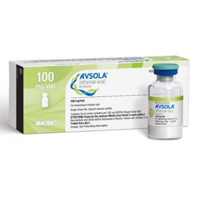 Avsola  Biosimilar Of Remicade  Infliximab Axxq 100 Mg Injection Single Dose Vial