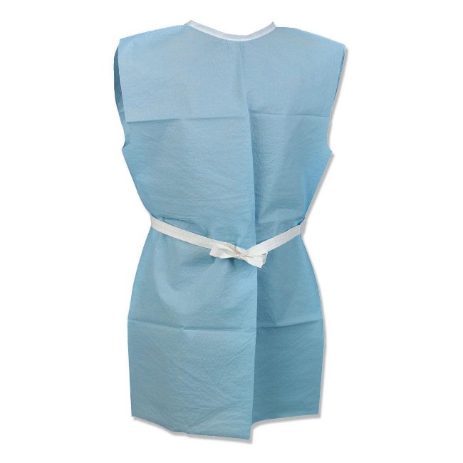 Gown   Exam Scrim Bariatric Short Sleeve Blue 45X76