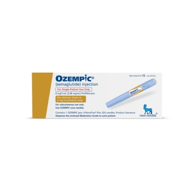 Ozempic Brand Name  Semaglutide  Inj 8Mg 3Ml