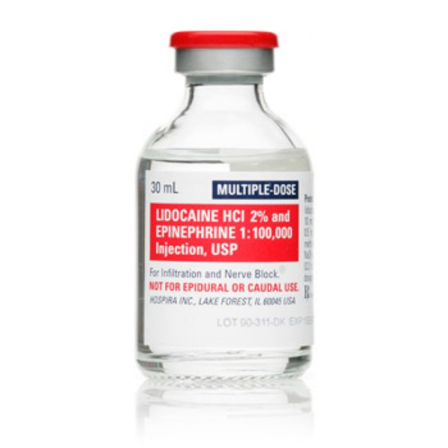 LIDOCAINE 2  W EPI 30ML MDV BX