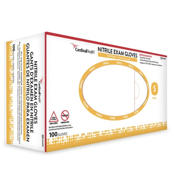 Esteem Stretch Powder Free Nitrile Exam Gloves   Size S