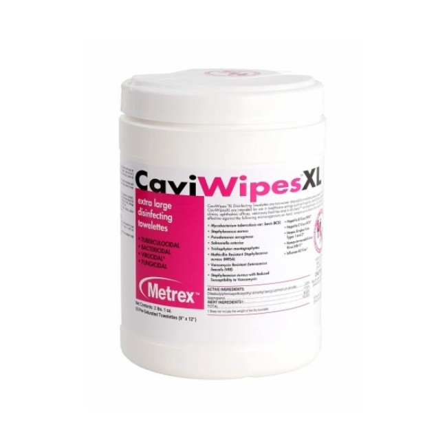 Wipes  Caviwipes Xl Surface Disinfecting Wipes   9  X 12   Canister   65 Count