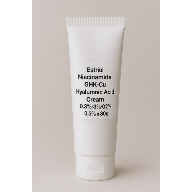 Estriol  Niacinamide GHK Cu  Hyaluronic Acid  Cream 0 3 3 0 2 0 5  x 30g