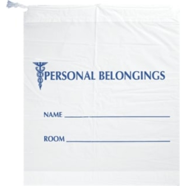 Patient Belongings Bag With Drawstrings   Cotton   20  X 20  X 3 