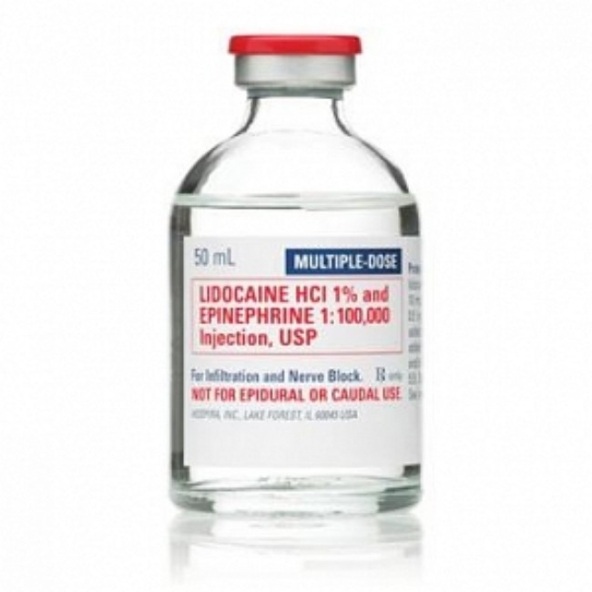 Lidocaine 1  And Epinephrine Injection   100   000 Multidose Vial   25 X 50 Ml