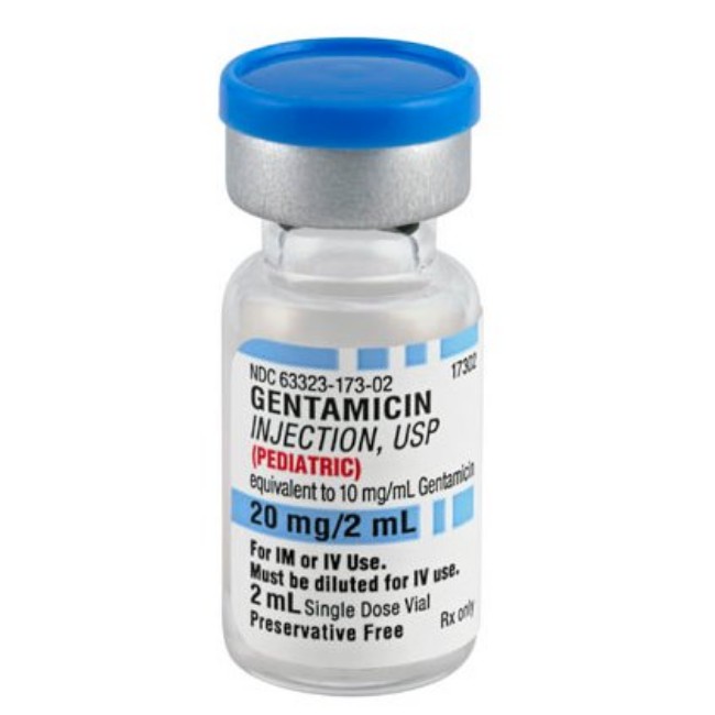 GENTAMICIN 10MG ML 2ML PED SDV