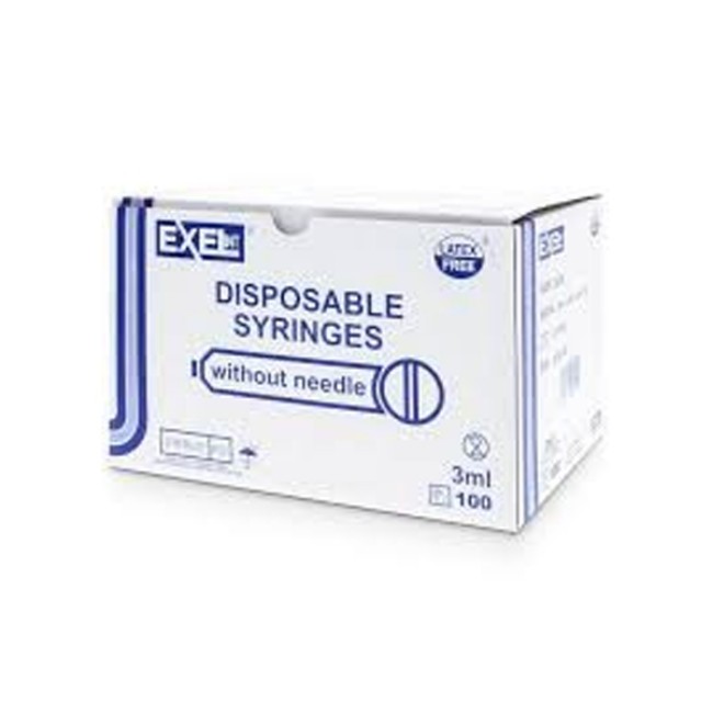 SYRINGE ONLY 3mL EXEL LUER LOK