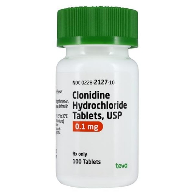 Clonidine Hcl 0 1Mg Tab 100 Bt