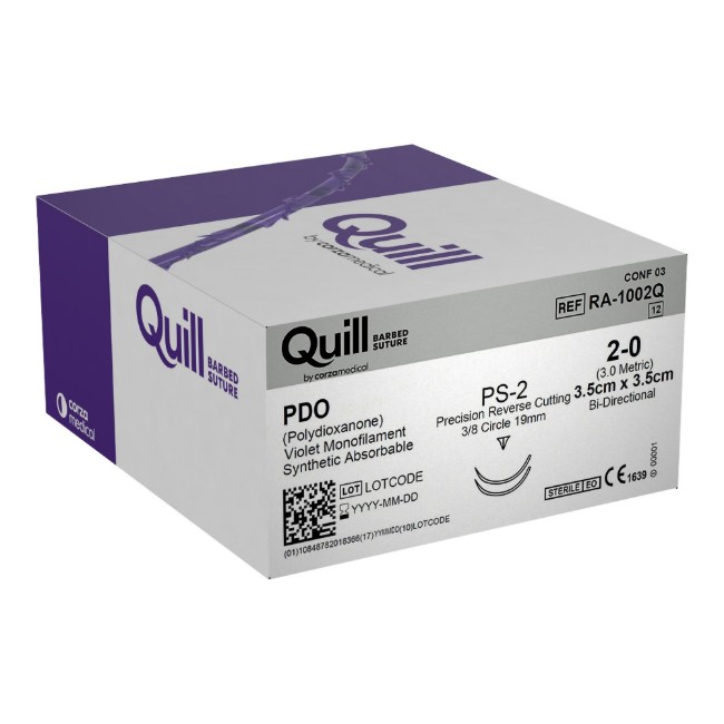 Suture  Quill Pdo  2 0  Ps 2  1 4X1 4